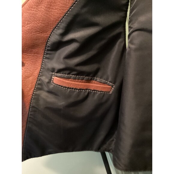 Fox Creek Leather Men's Size 6XL Button-Up Lined Sleeveless Leather Riding Vest - Picture 10 of 13